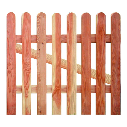 LENA-Serie Vorgartentür Lärche
100 x 80 cm
Latten 18/88 mm, Riegel 24/68 mm