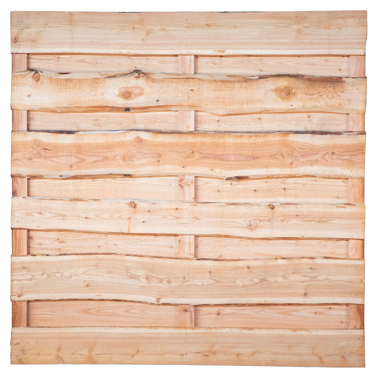 LOLLAND-Serie Lärche, 
180 x 180 cm, 3 Riegel, drehbar
Bretter sägerau ca. 20mm mit Baumkante