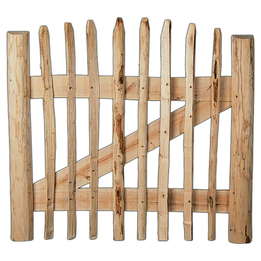 ROLLO-Lattenzauntor
Breite ca. 100 cm, ohne Beschlag
Lattenabstand 8-10 cm, Höhe 60 cm