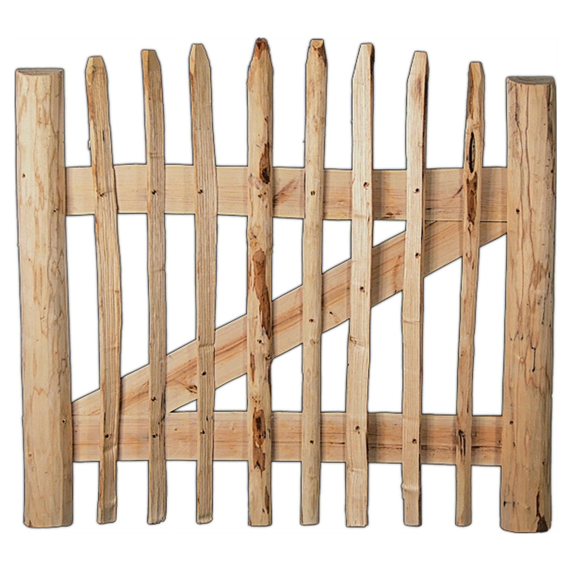ROLLO-Lattenzauntor
Breite ca. 100 cm, ohne Beschlag
Lattenabstand 8-10 cm, Höhe 90 cm