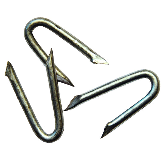 Krampen für ROLLO-Lattenzaun
verzinkt, gespitzt, ca. 3,1 x 31 mm
Beutel á ca. 45 Stück