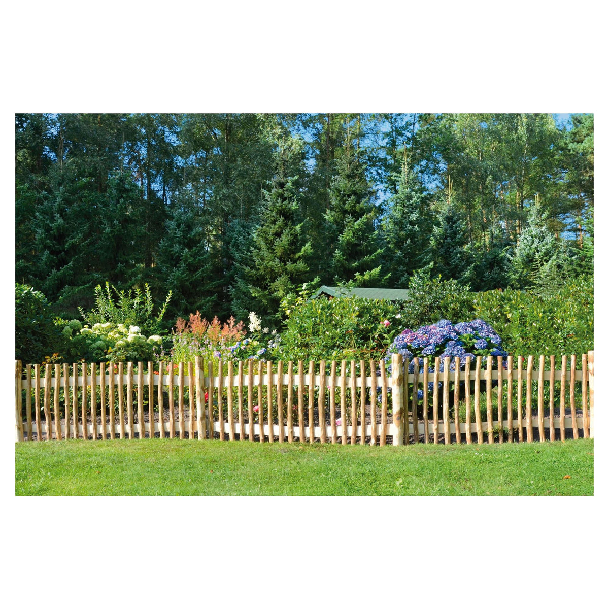 MARRE-Lattenzaun Haselnuss
180 x 80 cm
Lattenabstand 6 cm, Querriegel halbrund