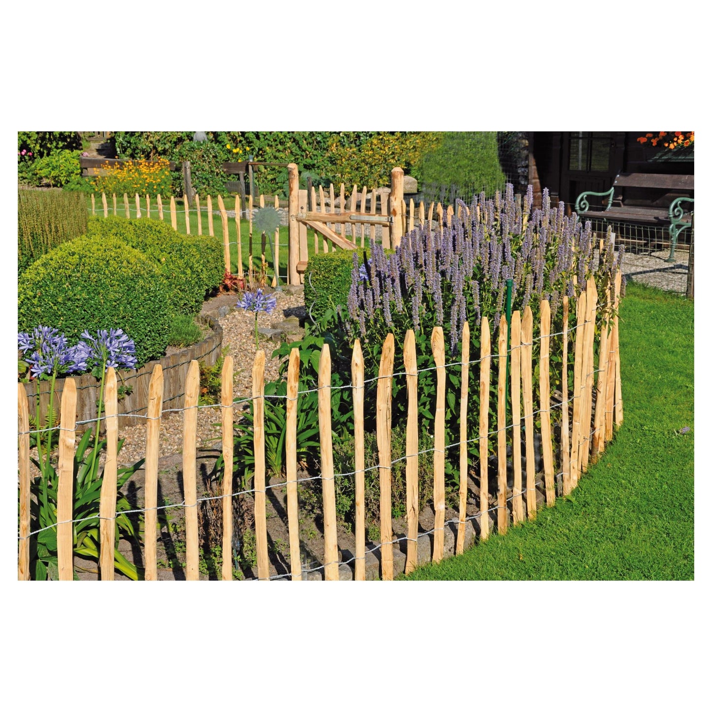 ROLLO-Lattenzaun
Lattenabstand 8-10 cm, Höhe 120 cm
Rollenlänge 5 m