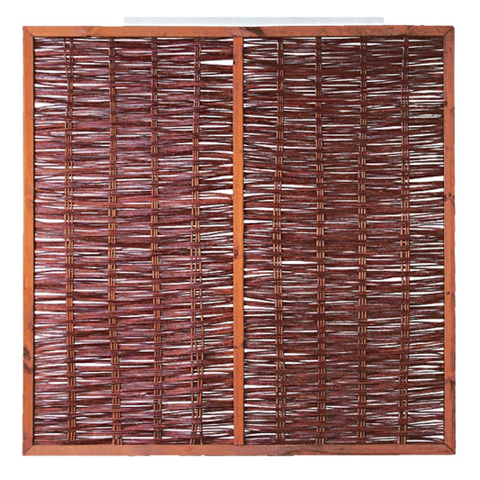 FOGO Weidengeflechtzaun
180 x 180 cm
mit Rahmen und Strebe