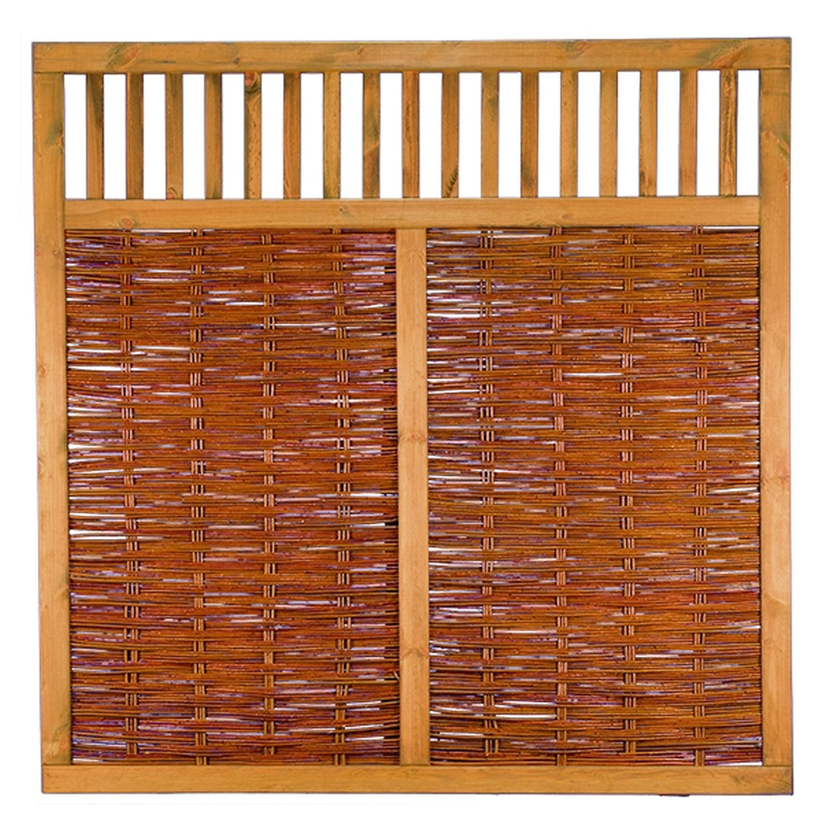VESUV Weidengeflechtzaun 180 x 180 cm
braun gebeizte Weide