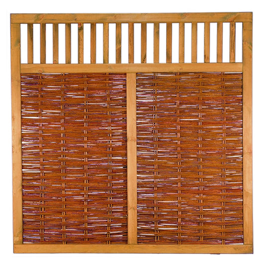 VESUV Weidengeflechtzaun 180 x 180 cm
braun gebeizte Weide