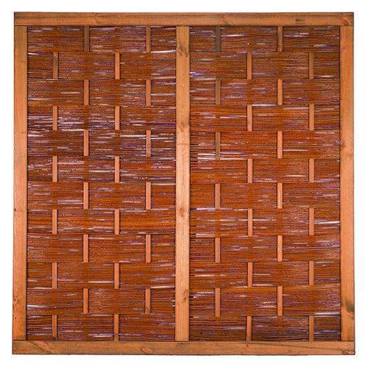 ÄTNA Weidengeflechtzaun 180 x 180 cm
Weide ölbehandelt, Rahmen braun gebeizt