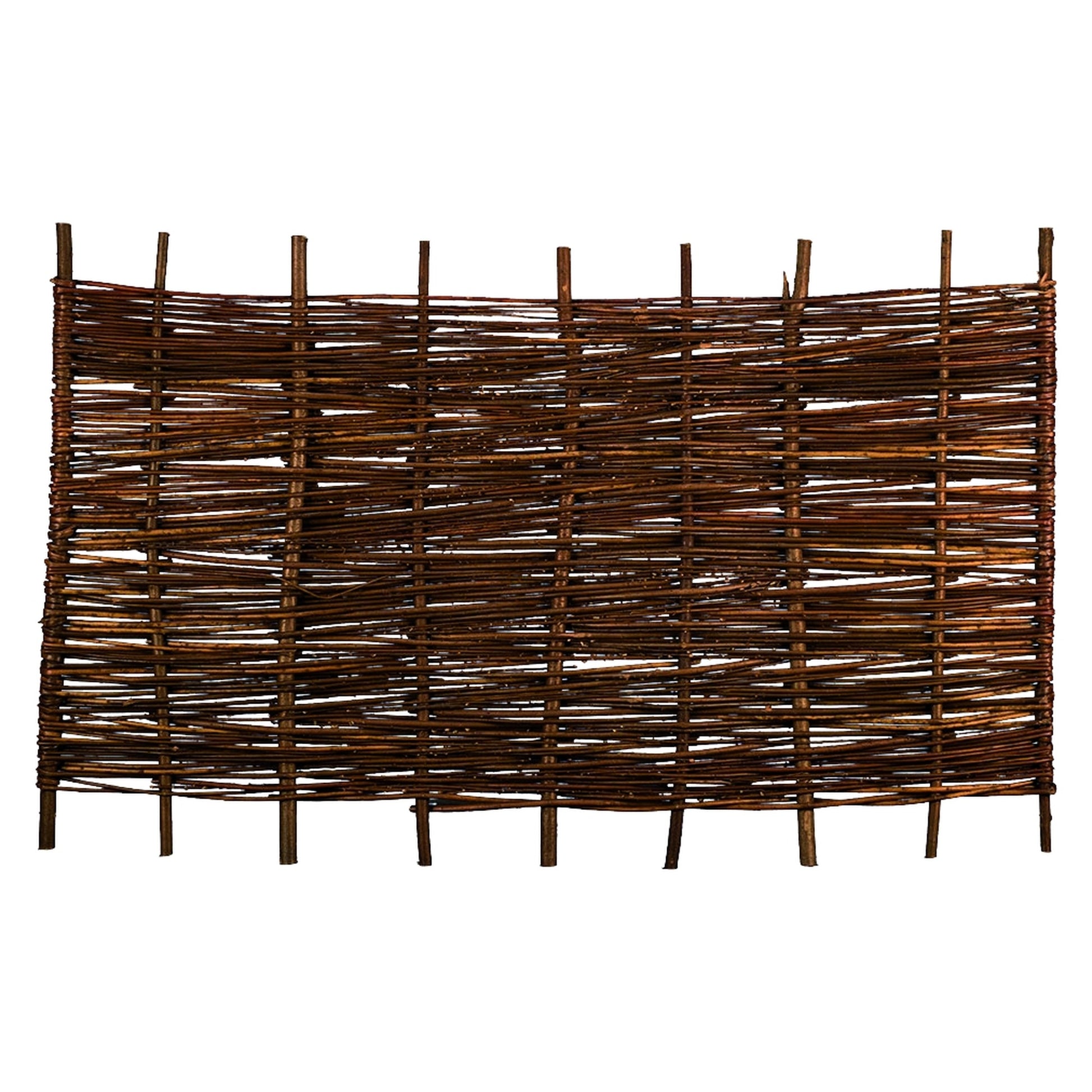 ASO Weidengeflechtzaun
180 x 90 cm
geflochten auf Haselnußruten
