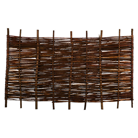 ASO Weidengeflechtzaun
180 x 90 cm
geflochten auf Haselnußruten