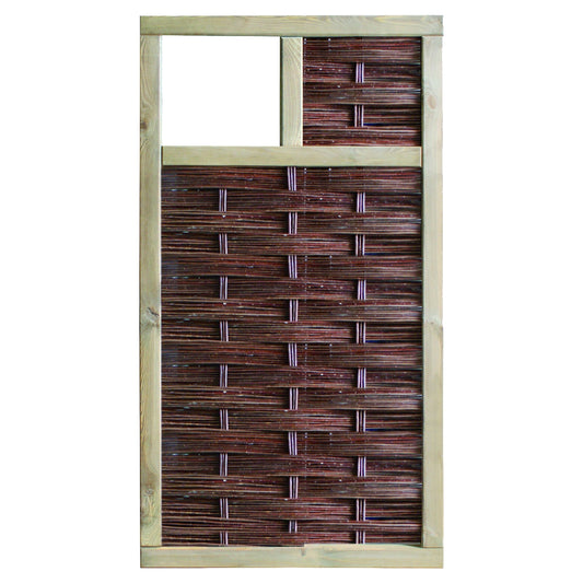 LABO-3D Weidengeflechtzaun
94 x 180 cm, 1 Fenster oben
Rahmen 70 x 35 mm
