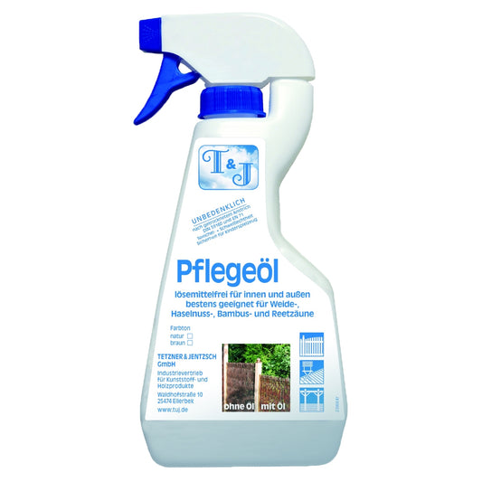 T & J Pflegeöl, natur 500 ml
in der Pumpflasche