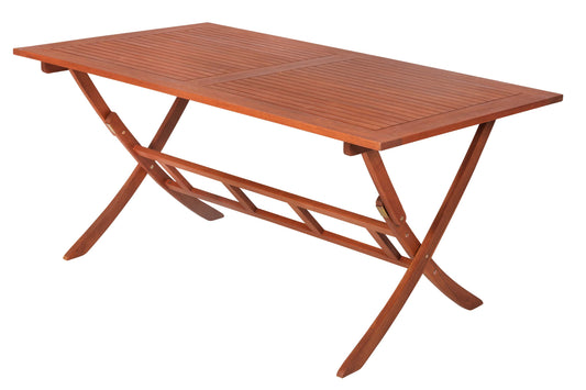 Klapptisch 
160 x 90 cm 
Eukalyptusholz