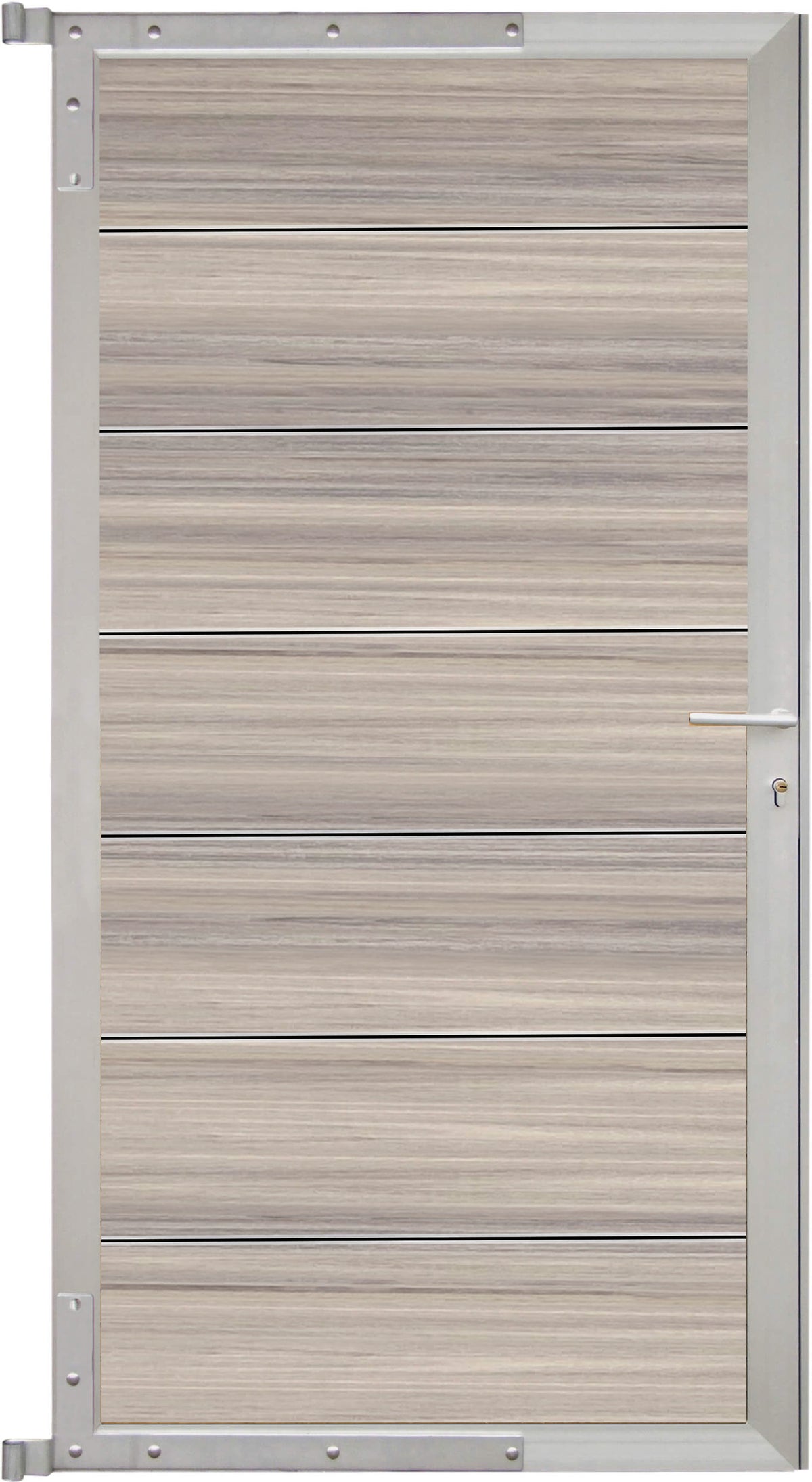 TJÖRN-Tor-Komplettset
90 x 173 cm, Füllung AMETHYSTGRAU
Rahmen Silber