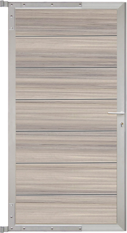 TJÖRN-Tor-Komplettset
90 x 173 cm, Füllung AMETHYSTGRAU
Rahmen Silber