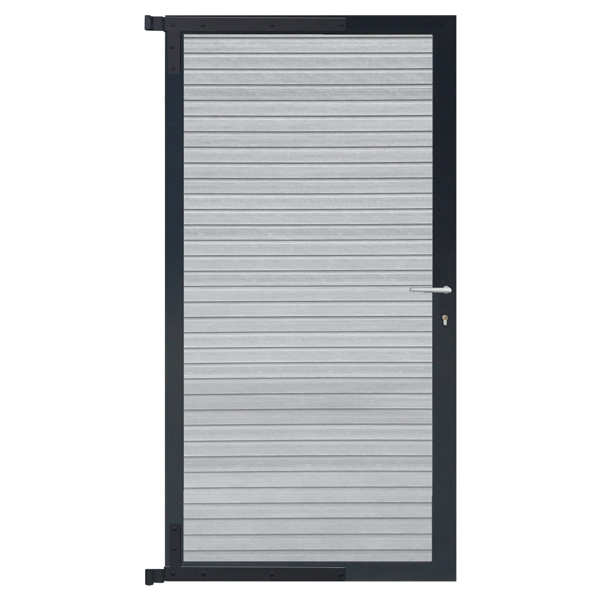 WAREN-Tor-Komplettset
90 x 173 cm, Füllung smoke white
Rahmen anthrazit