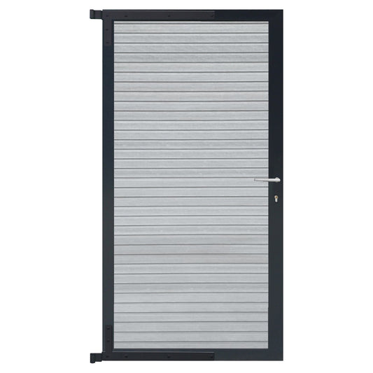 WAREN-Tor-Komplettset
90 x 173 cm, Füllung smoke white
Rahmen anthrazit