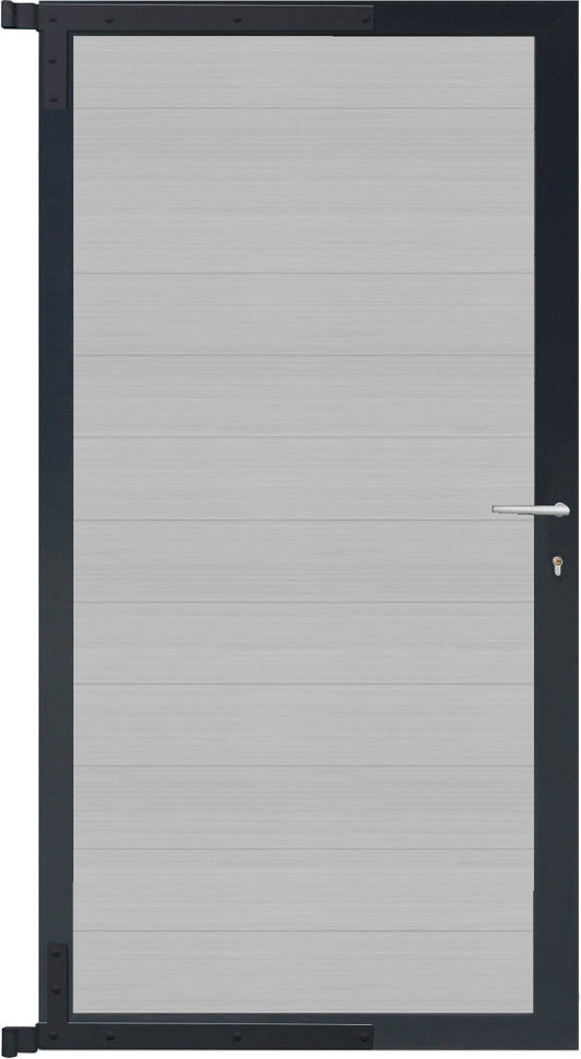 MAX-Tor-Komplettset
90 x 173 cm, Füllung smoke white
Rahmen anthrazit