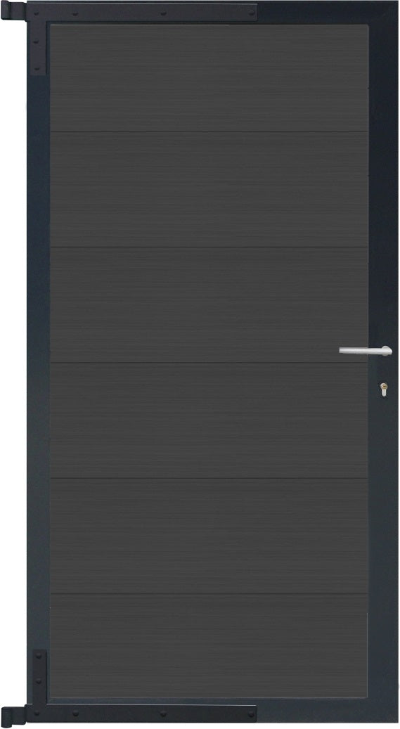 MAX-XL-Tor-Komplettset
90 x 173 cm, Füllung charcoal
Rahmen anthrazit