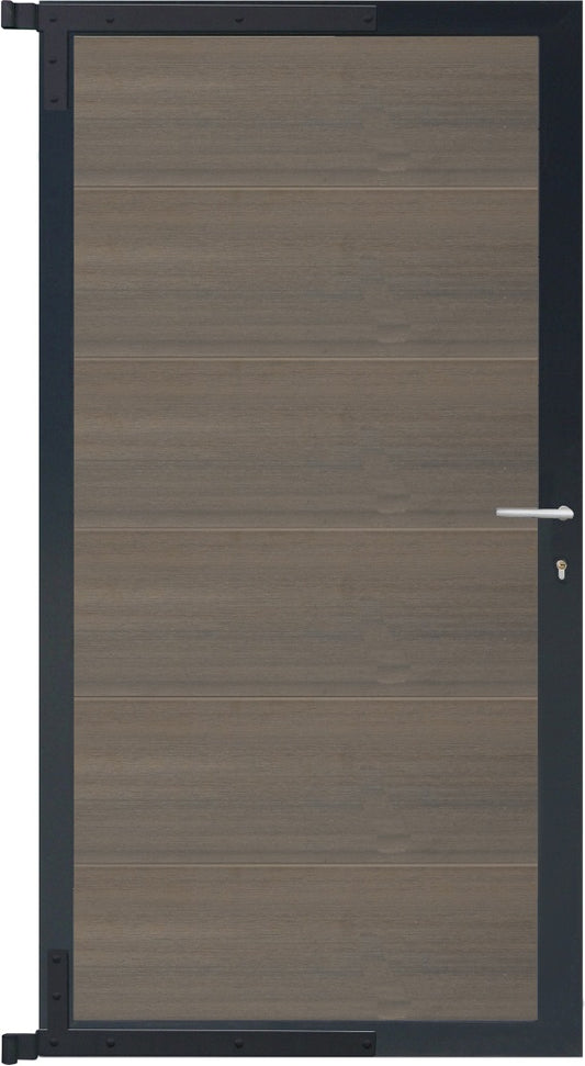 ELZE-Tor-Komplettset
90 x 173 cm, Füllung grau
Rahmen anthrazit
