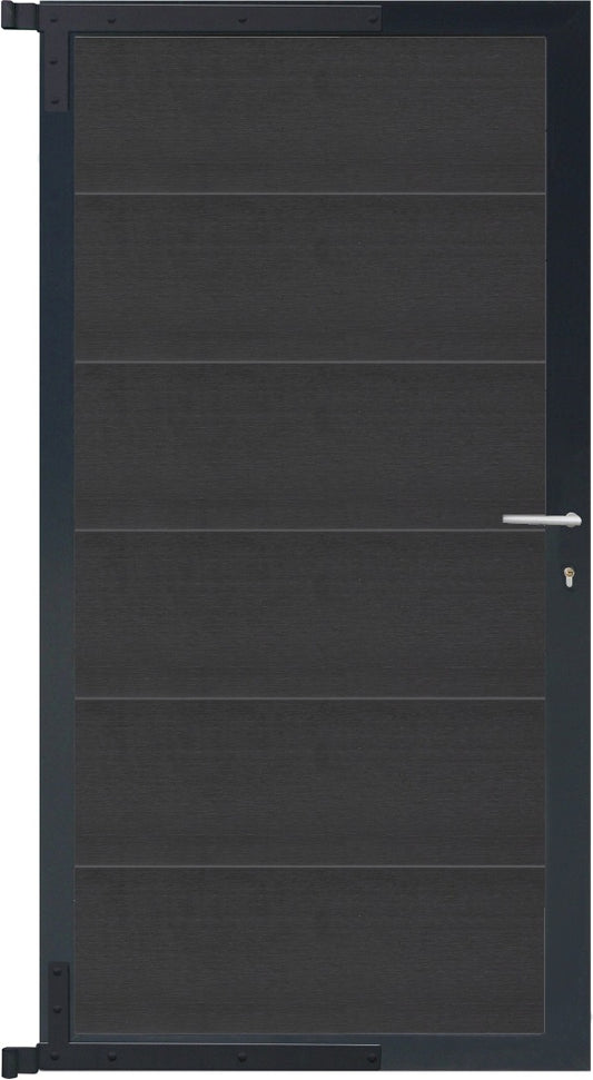ELZE-Tor-Komplettset
90 x 173 cm, Füllung anthrazit
Rahmen anthrazit