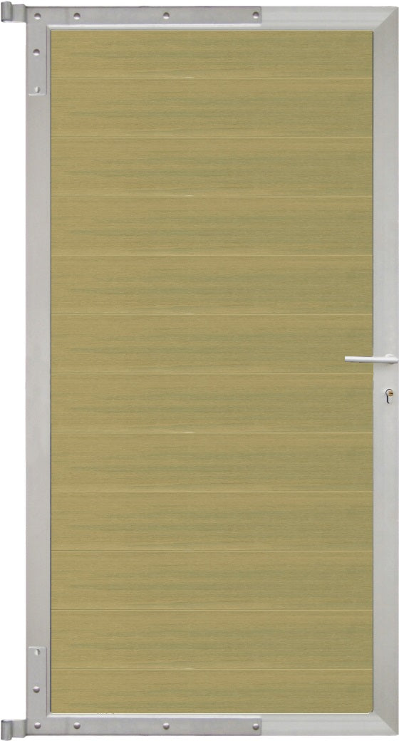 ELSKOP-Tor-Komplettset
90 x 173 cm, Füllung schilf
Rahmen silber