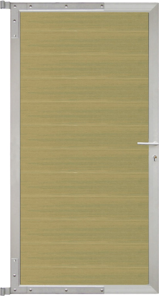 ELSKOP-Tor-Komplettset
90 x 173 cm, Füllung schilf
Rahmen silber