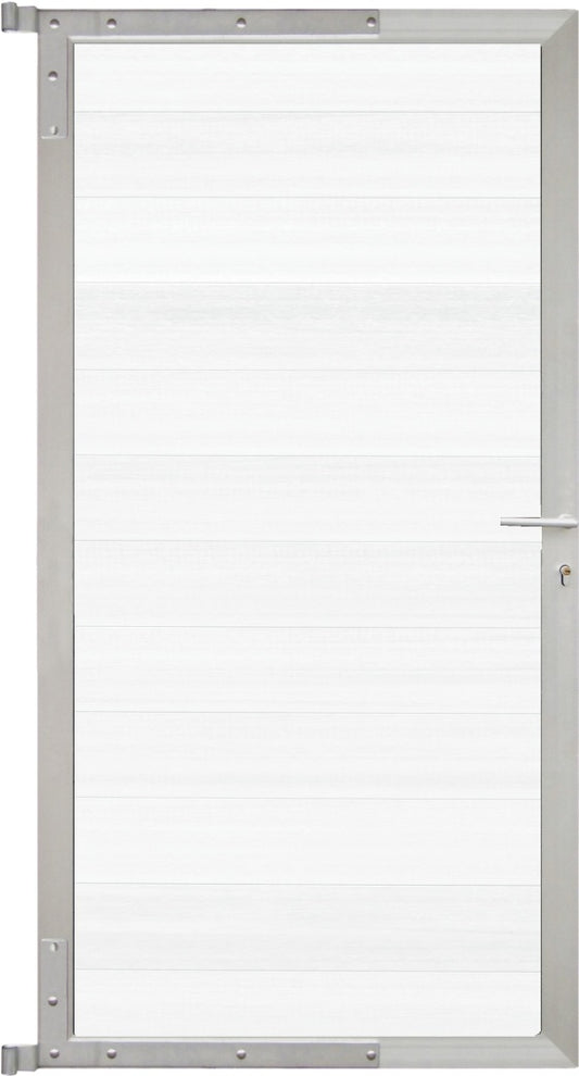ELSKOP-Tor-Komplettset
90 x 173 cm, Füllung weiß
Rahmen silber
