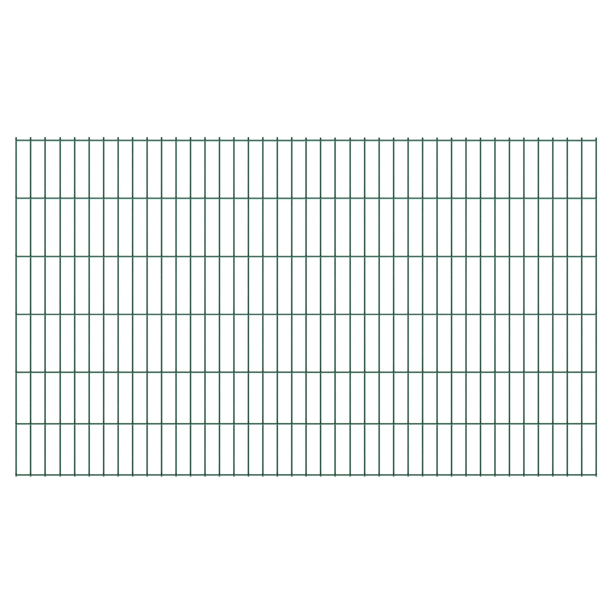 BASIC Doppelstabmatte grün
200 x 120 cm, RAL 6005, 
Stäbe 6/5/6, MW 50/200 mm
