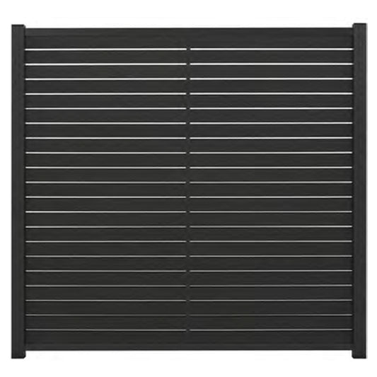 HANÖ-Serie ANTHRAZIT 
21 Lamellen 20 x 75/68 x 1793 mm
BPC-Rhombus-Steckzaun