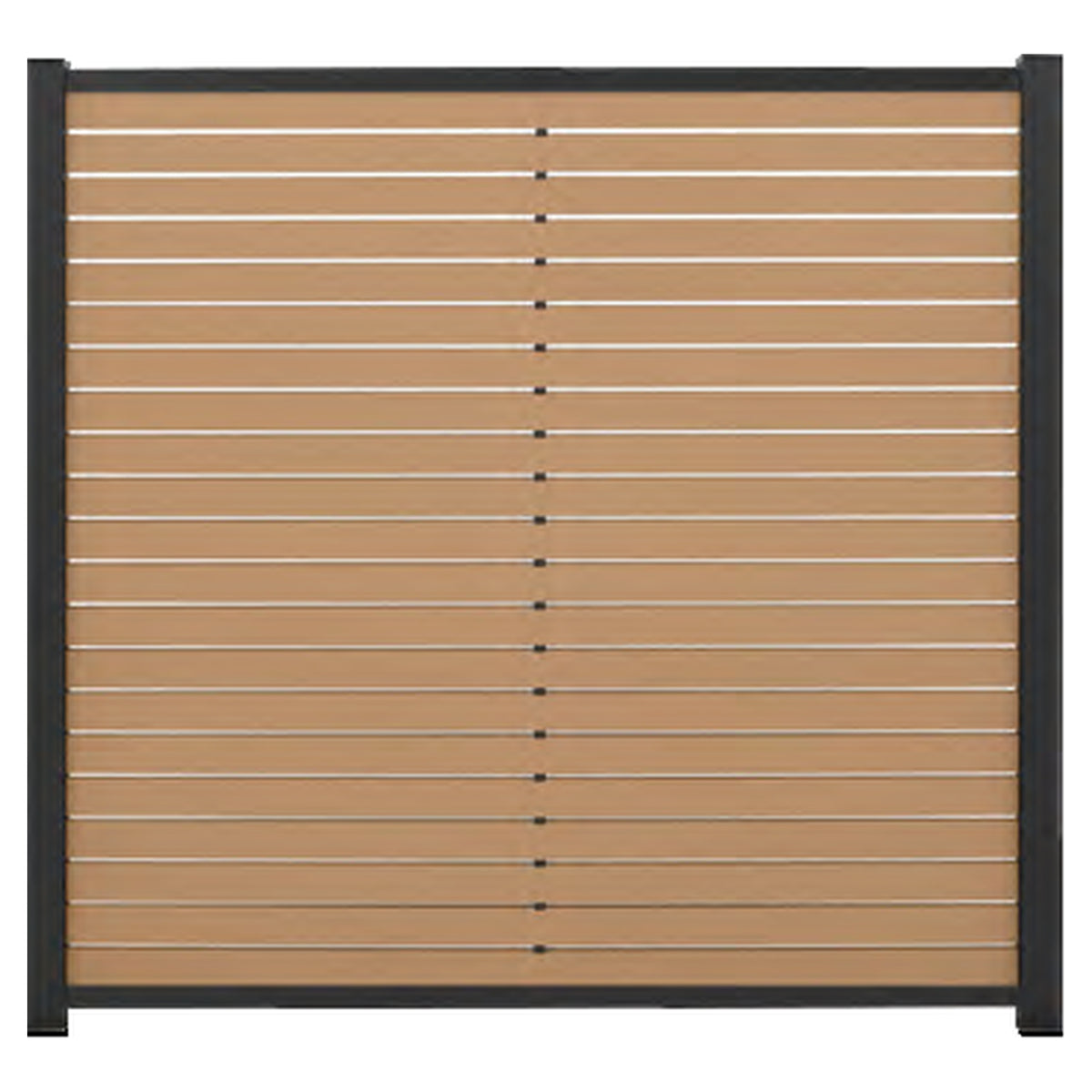HANÖ-Serie KARAMEL
21 Lamellen 20 x 75/68 x 1793 mm
BPC-Rhombus-Steckzaun