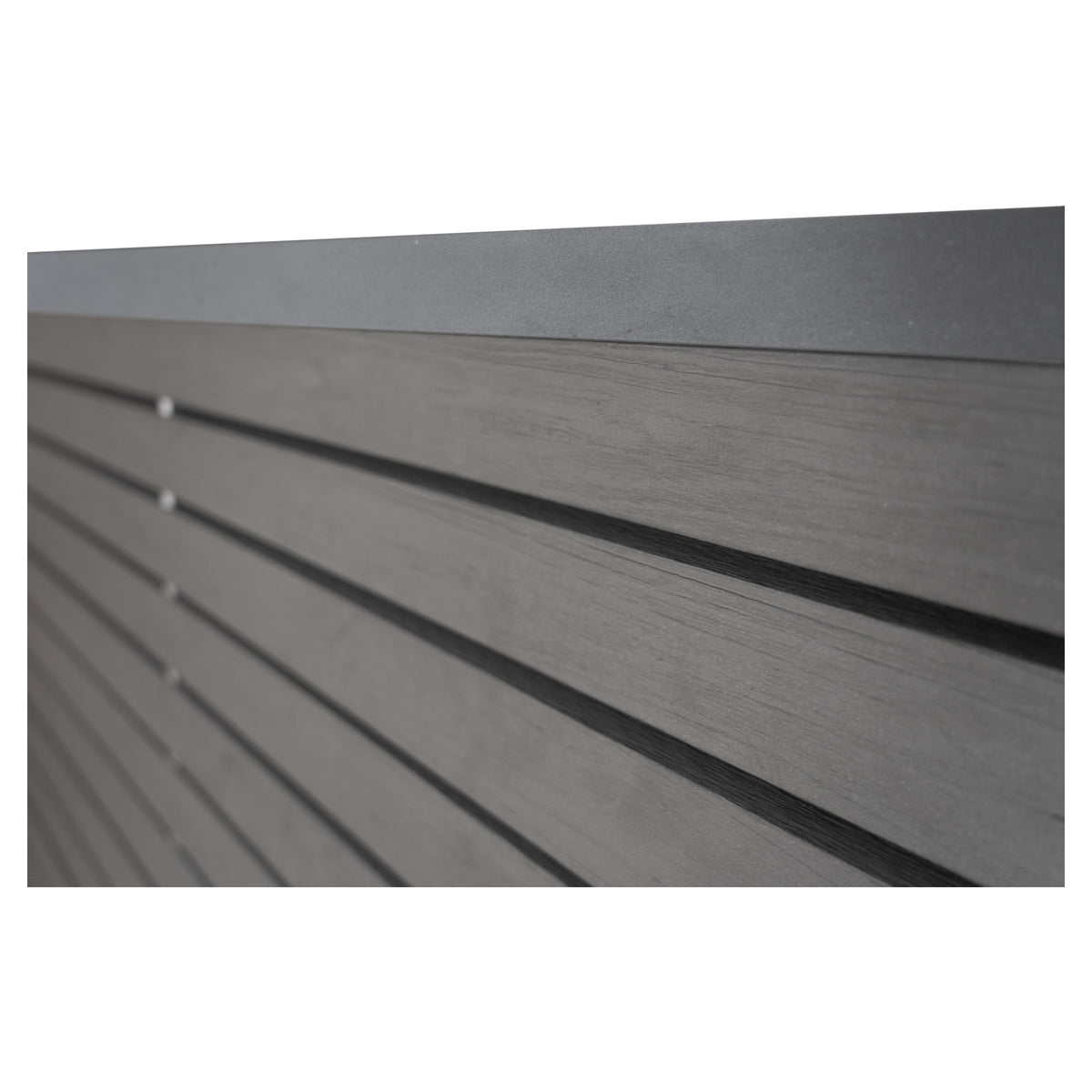 HANÖ-Serie SCHIEFER Holzstruktur 21 Lamellen 20 x 75/68 x 1793 mm BPC-Rhombus-Steckzaun