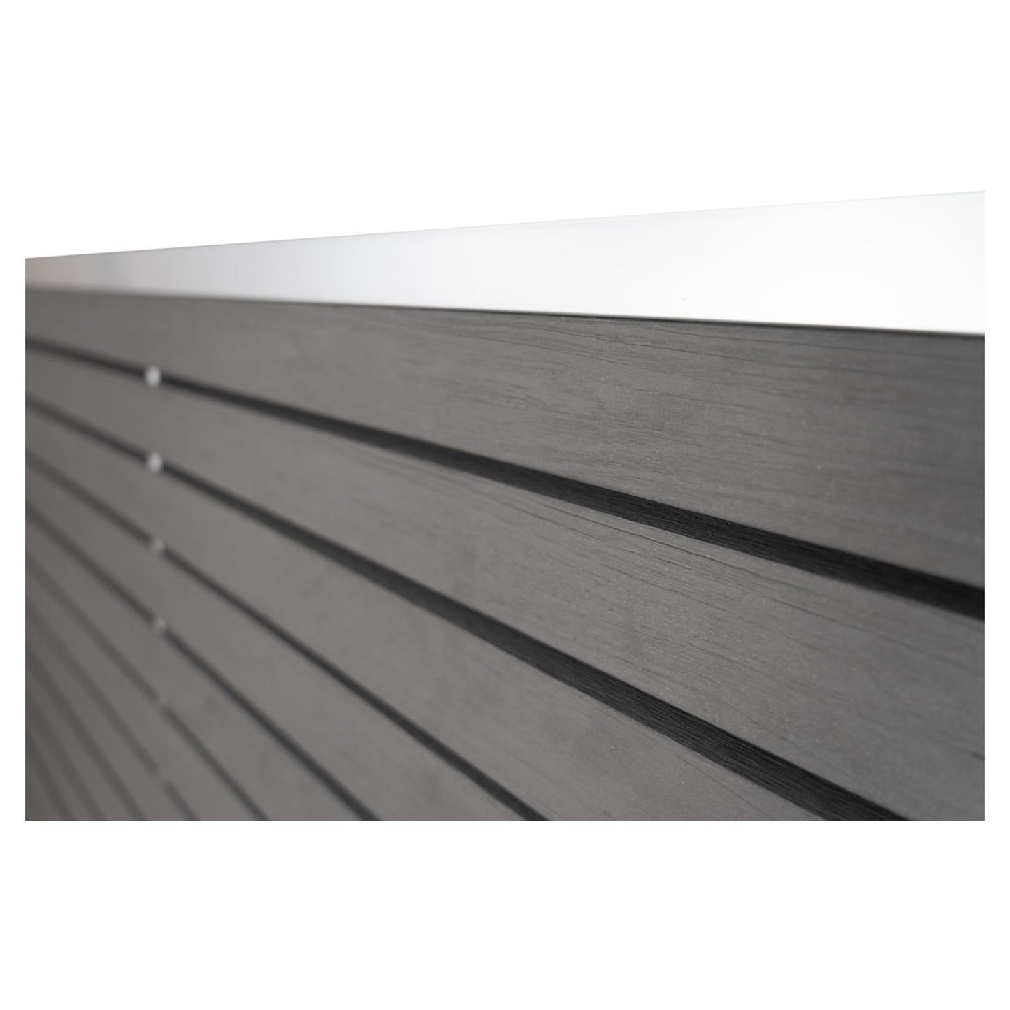 HANÖ-Serie SCHIEFER Holzstruktur 21 Lamellen 20 x 75/68 x 1793 mm BPC-Rhombus-Steckzaun