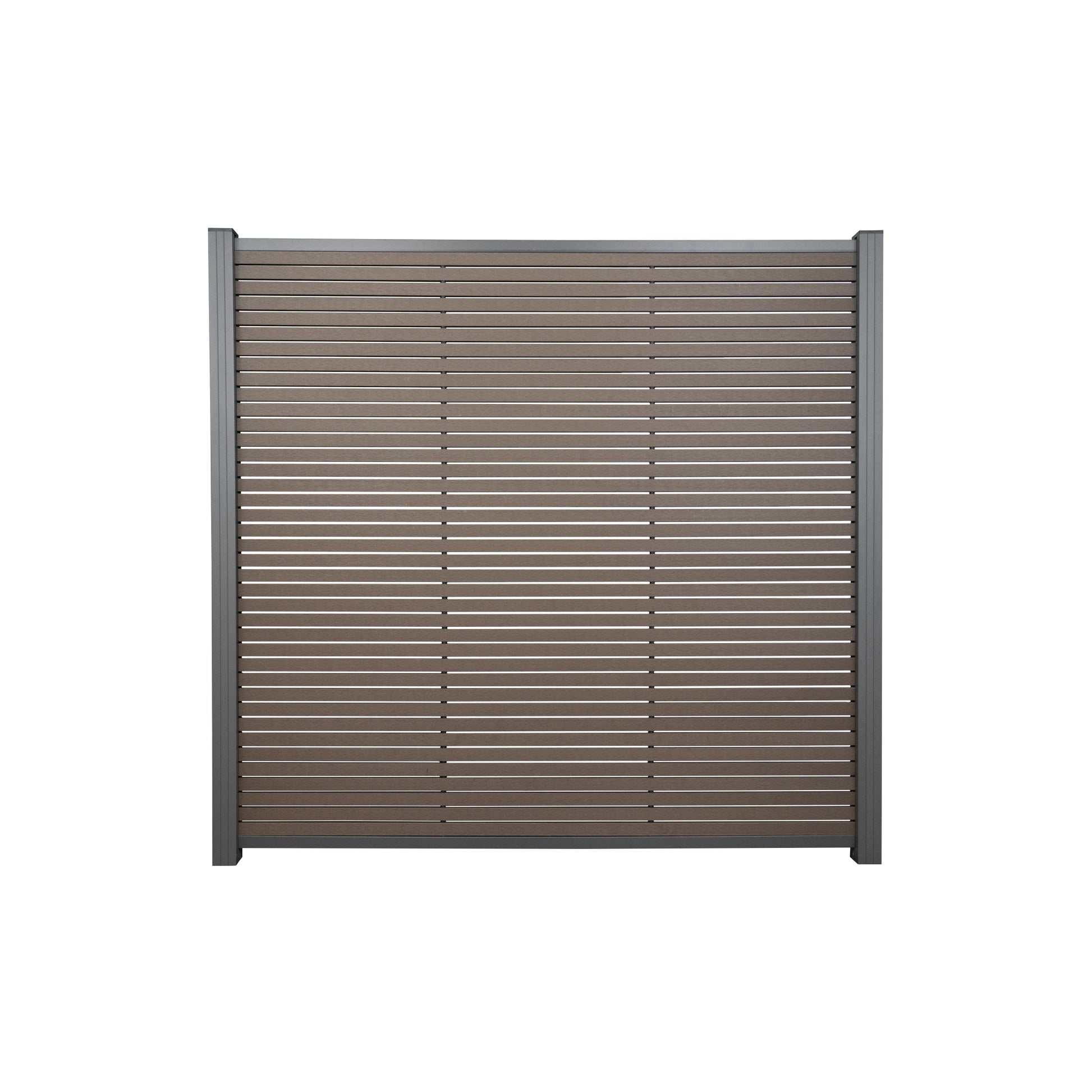 HÖRVIG-Serie BPC-Steckzaun
180 x 180 cm, SCHOKOBRAUN
inkl. Start-& Abschluss ANTHRAZIT