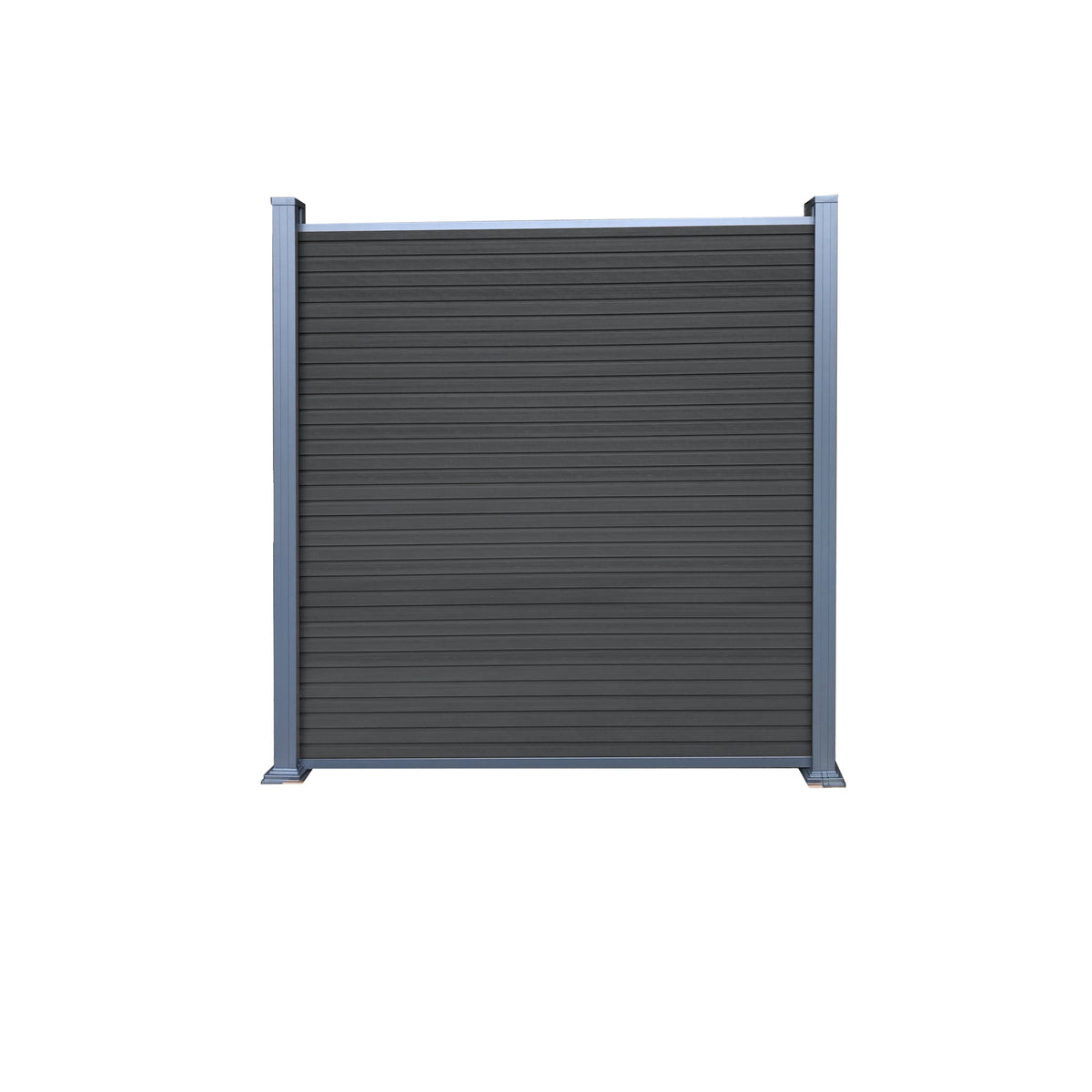 WAREN-Serie, WPC-Steckzaun-Set
ca. 175 x 180 cm, CHARCOAL, coextrudiert
Abschlussleiste und Clips separat in silber oder anthrazit