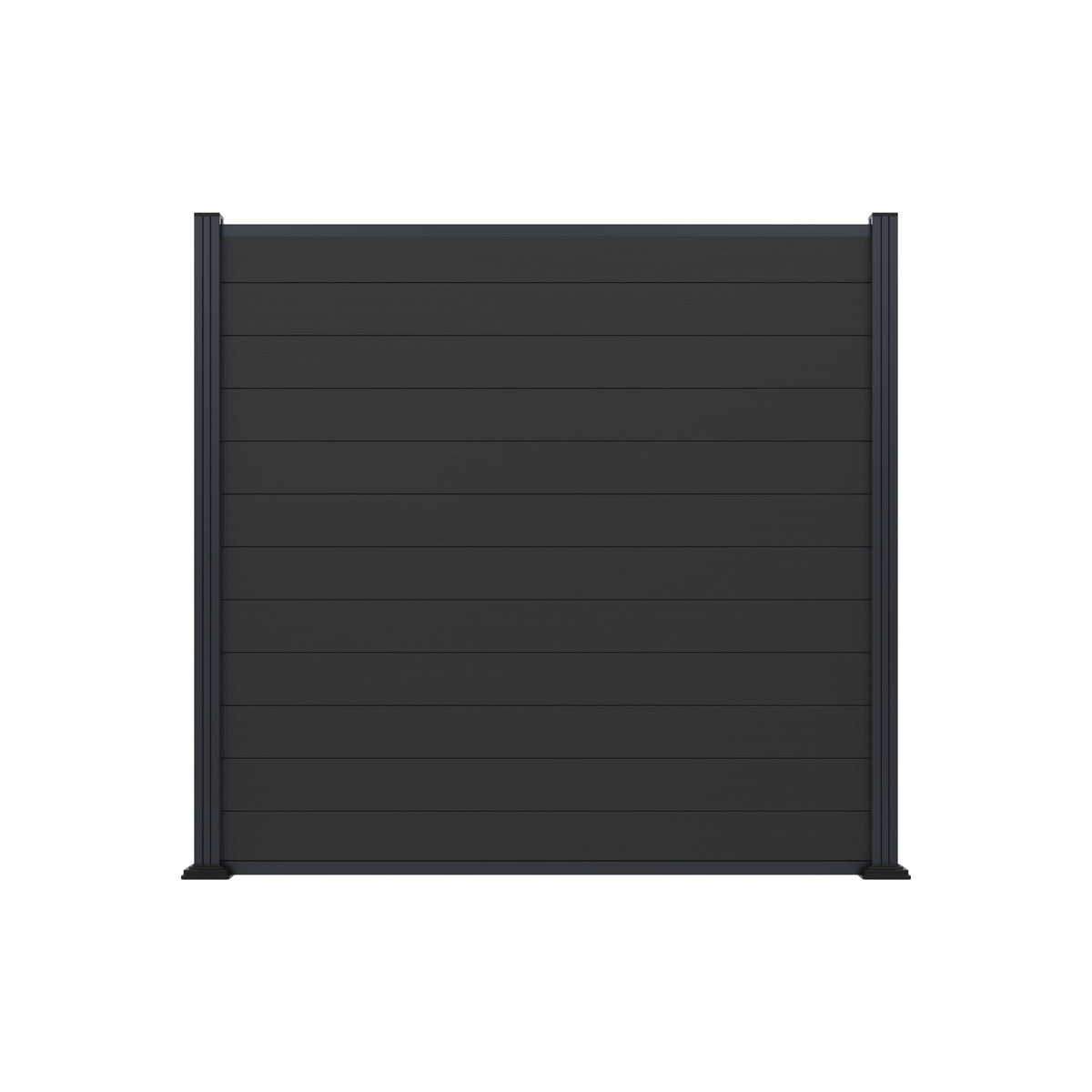 MAX WPC-Steckzaunset
175 x 168 cm; coextrudiert
Farbe CHARCOAL
Abschlussleiste und Clips separat in silber oder anthrazit