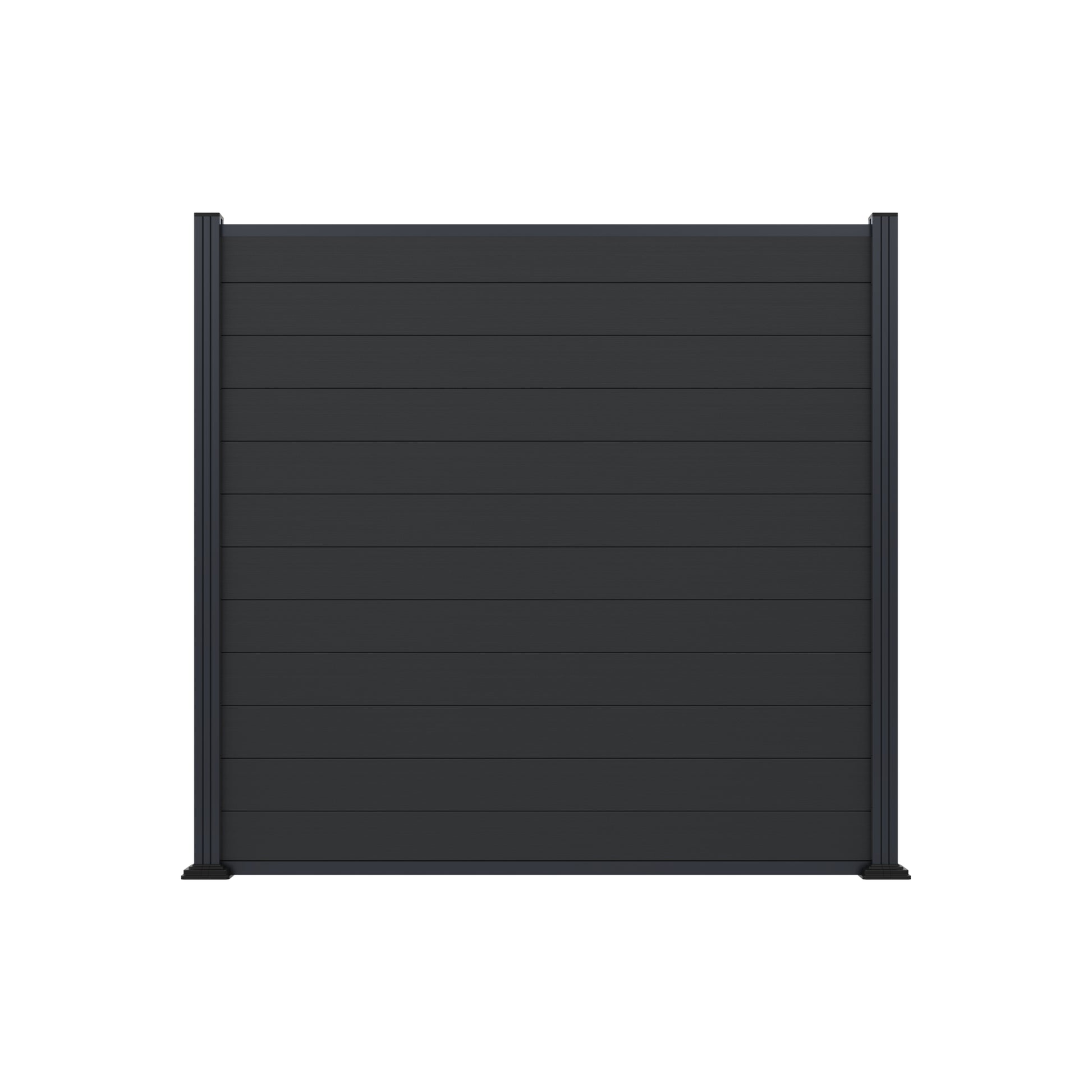 MAX WPC-Steckzaunset
175 x 168 cm; coextrudiert
Farbe CHARCOAL
Abschlussleiste und Clips separat in silber oder anthrazit