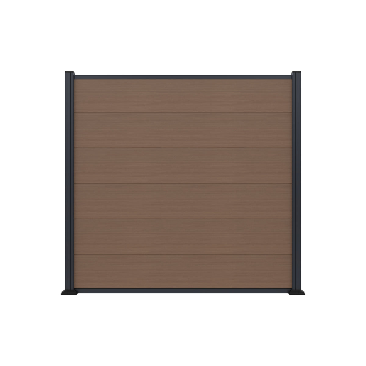 MAX-XL WPC-Steckzaunset
175 x 168 cm; coextrudiert
Farbe TEAK
Abschlussleiste und Clips separat in silber oder anthrazit