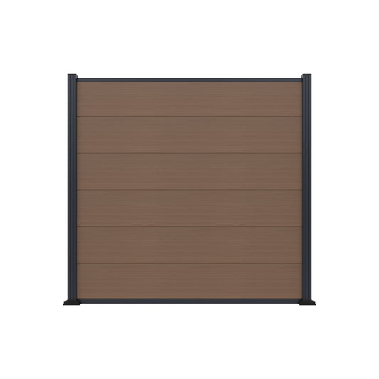 MAX-XL WPC-Steckzaunset
175 x 168 cm; coextrudiert
Farbe TEAK
Abschlussleiste und Clips separat in silber oder anthrazit