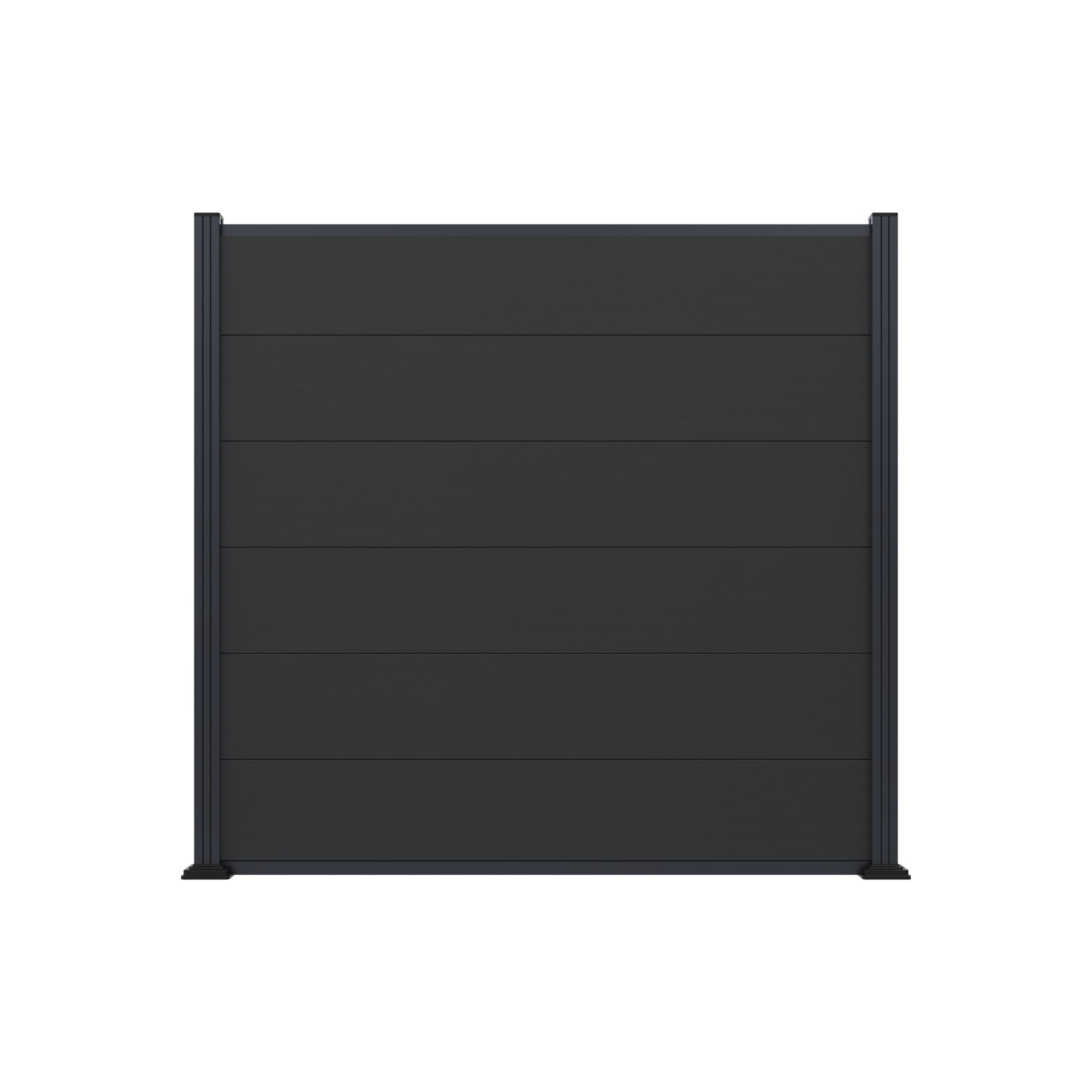 MAX-XL WPC-Steckzaunset
175 x 168 cm; coextrudiert
Farbe CHARCOAL
Abschlussleiste und Clips separat in silber oder anthrazit