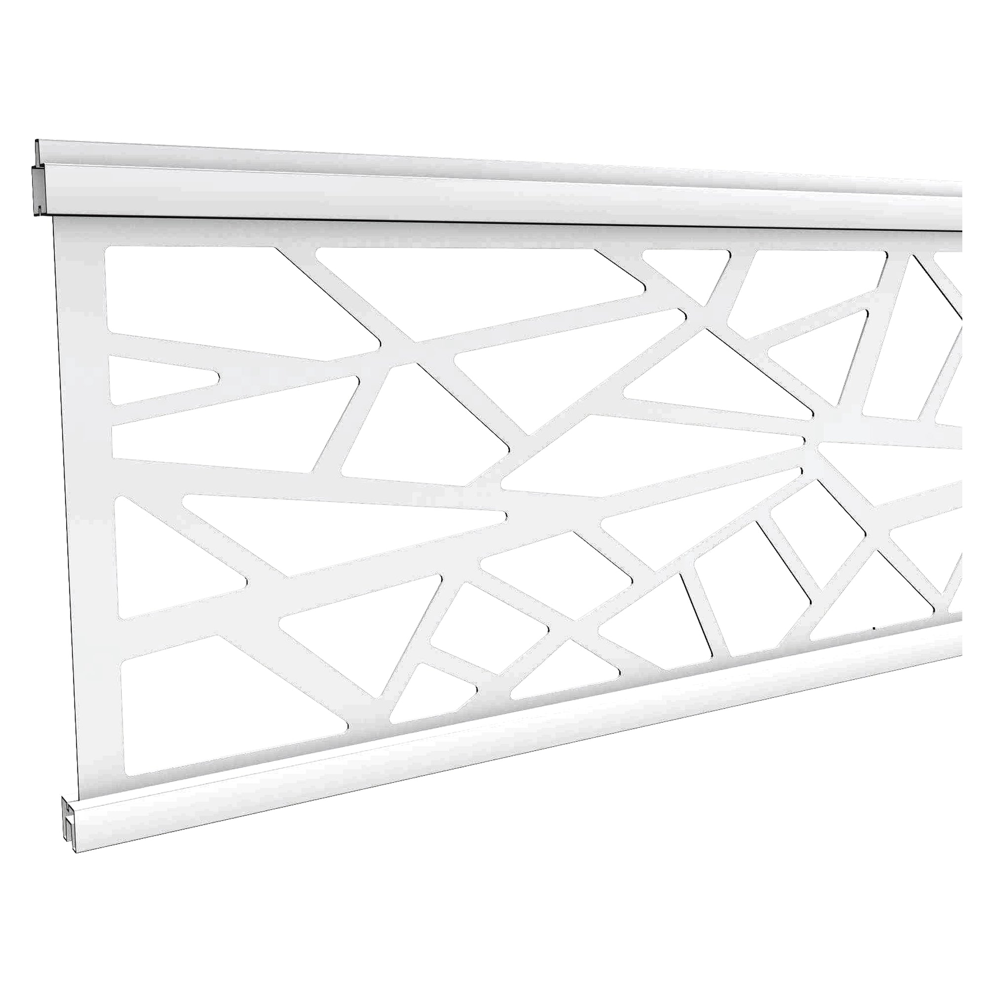 Gitterfüllung Design
SILBER, 20 x 280 x 1800 mm
Aluminium hell eloxiert