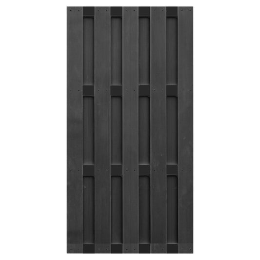 EMDEN-Serie ANTHRAZIT
90 x 180 cm, WPC-Bretterzaun
4 Querriegel ALU anthrazit