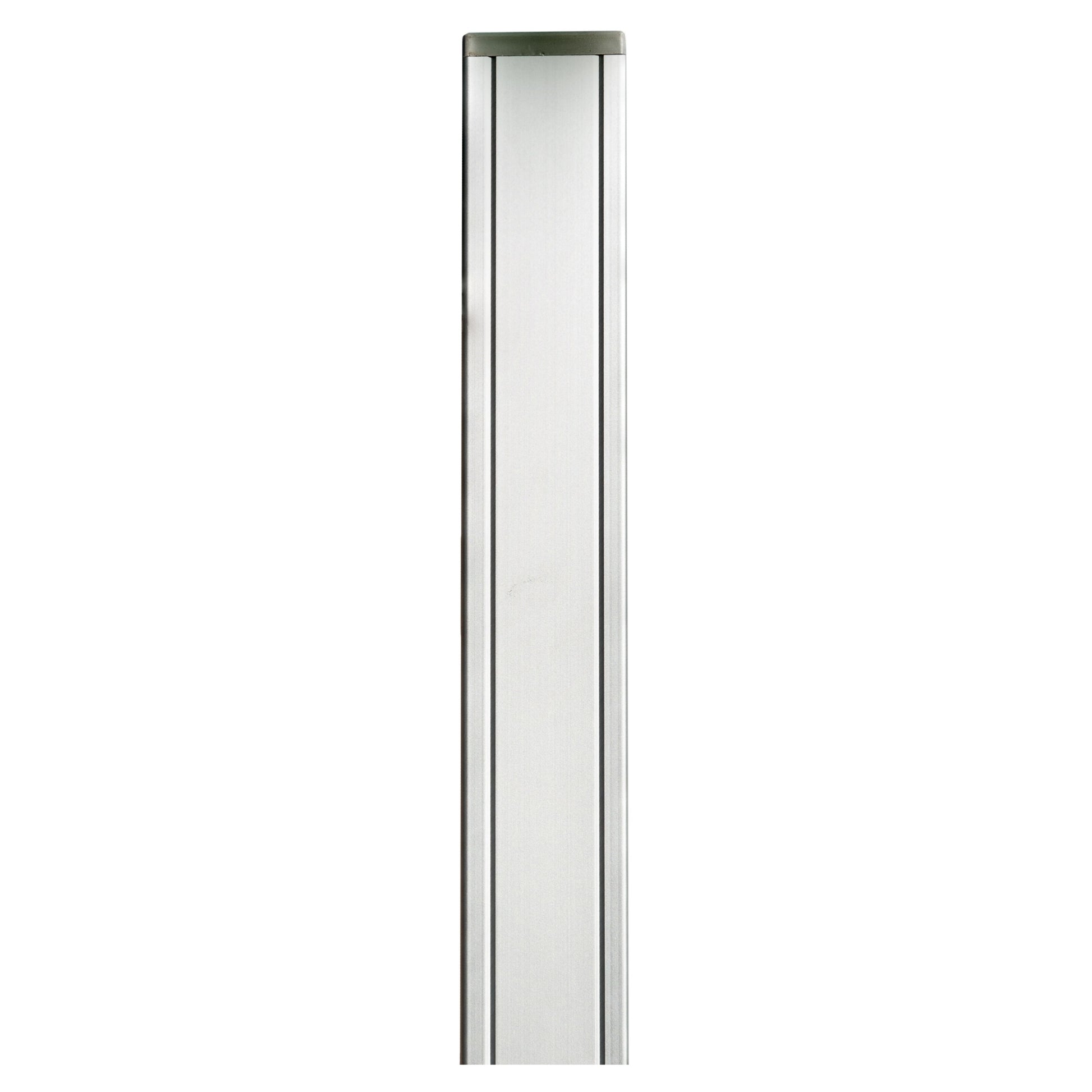 Aluminiumpfosten
SILBER, mit Verstärkung und Kappe
68 x 68 x 1850 mm, hell eloxiert
