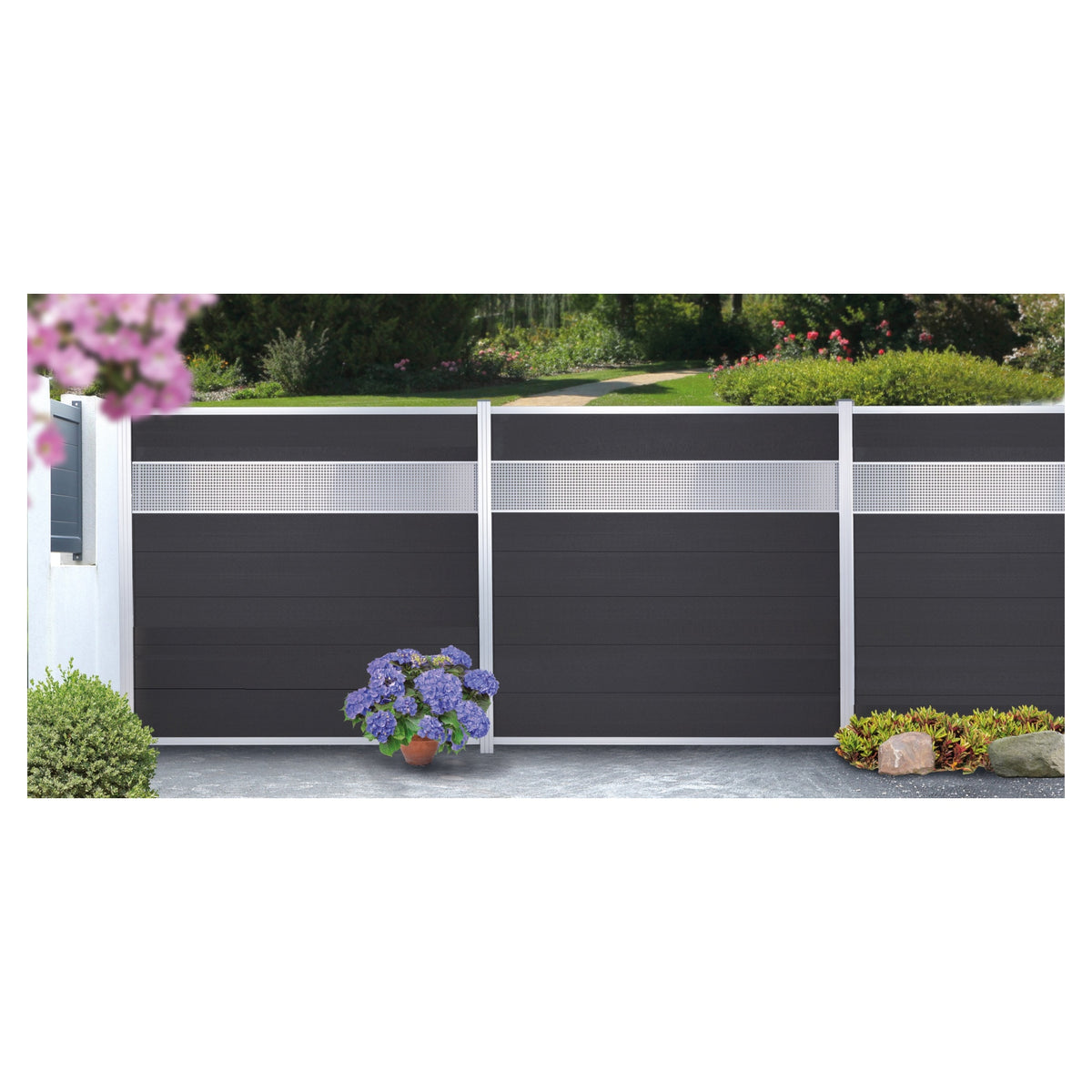 TJÖRN-Serie WPC-Steckzaunsystem
Gitterfüllung, 6 x 206 x 1793 mm
ANTHRAZIT