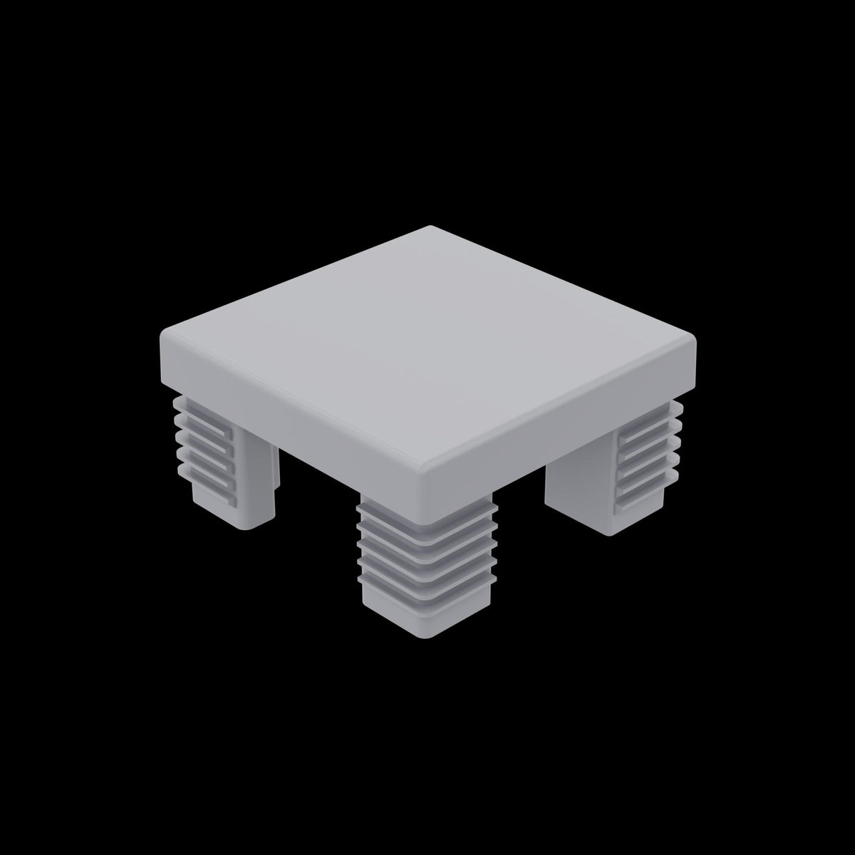 Kunststoff-Pfostenkappe
68 x 68 x 40 mm, grau
für Aluminium-Steckzaunpfosten