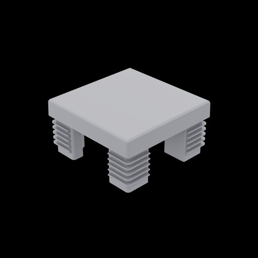 Kunststoff-Pfostenkappe
68 x 68 x 40 mm, grau
für Aluminium-Steckzaunpfosten