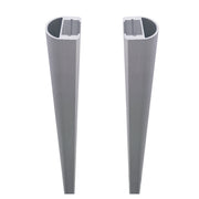 RUDE-Systemglas Universalleisten
für Steckzaunsysteme SILBER
SET á 2 Leisten, 175 cm, inkl. Dichtung