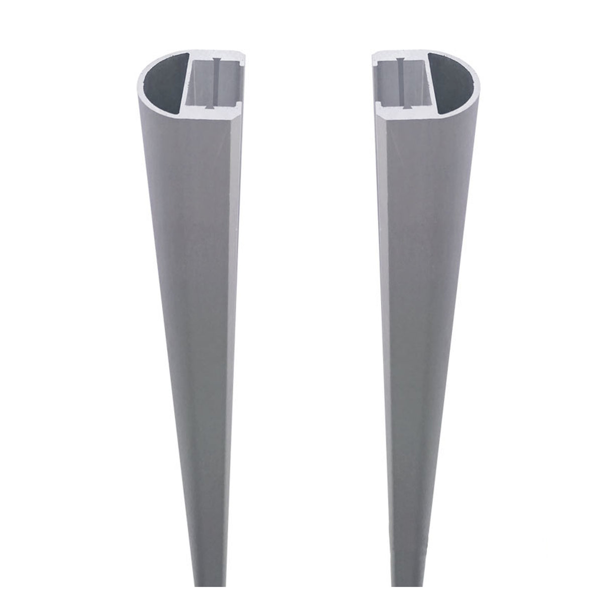 RUDE-Systemglas Universalleisten
für Steckzaunsysteme SILBER
SET á 2 Leisten, 175 cm, inkl. Dichtung