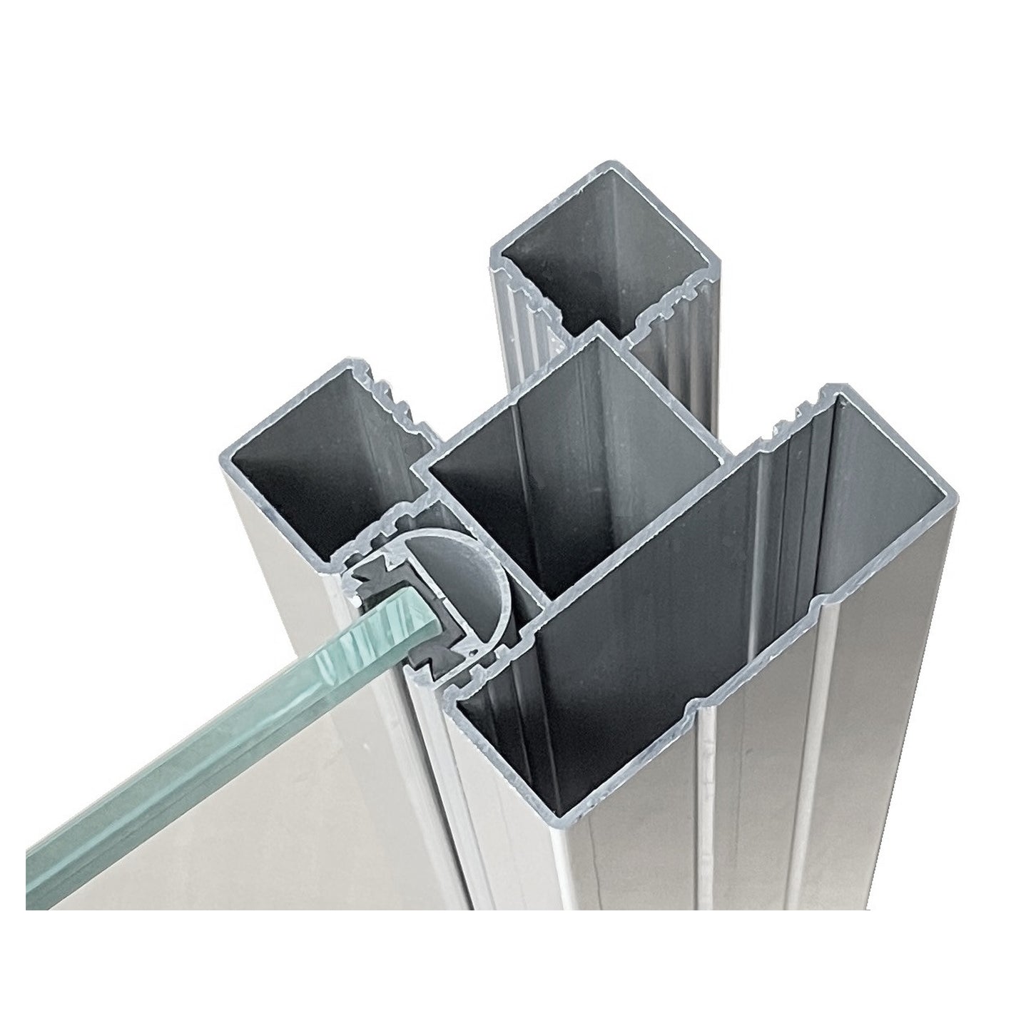 RUDE-Systemglas Universalleisten
für Steckzaunsysteme SILBER
SET á 2 Leisten, 175 cm, inkl. Dichtung
