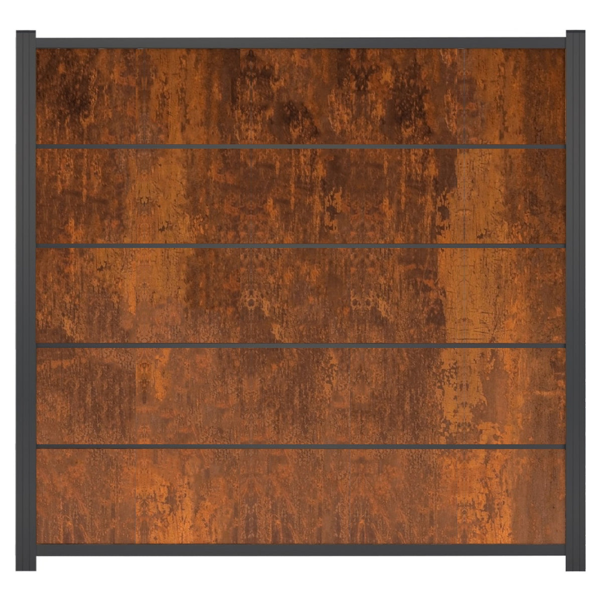 FARÖ-Serie HPL-Steckzaunsystem
Zaunlamelle DEKO-ROST
6 x 329 x 1792 mm