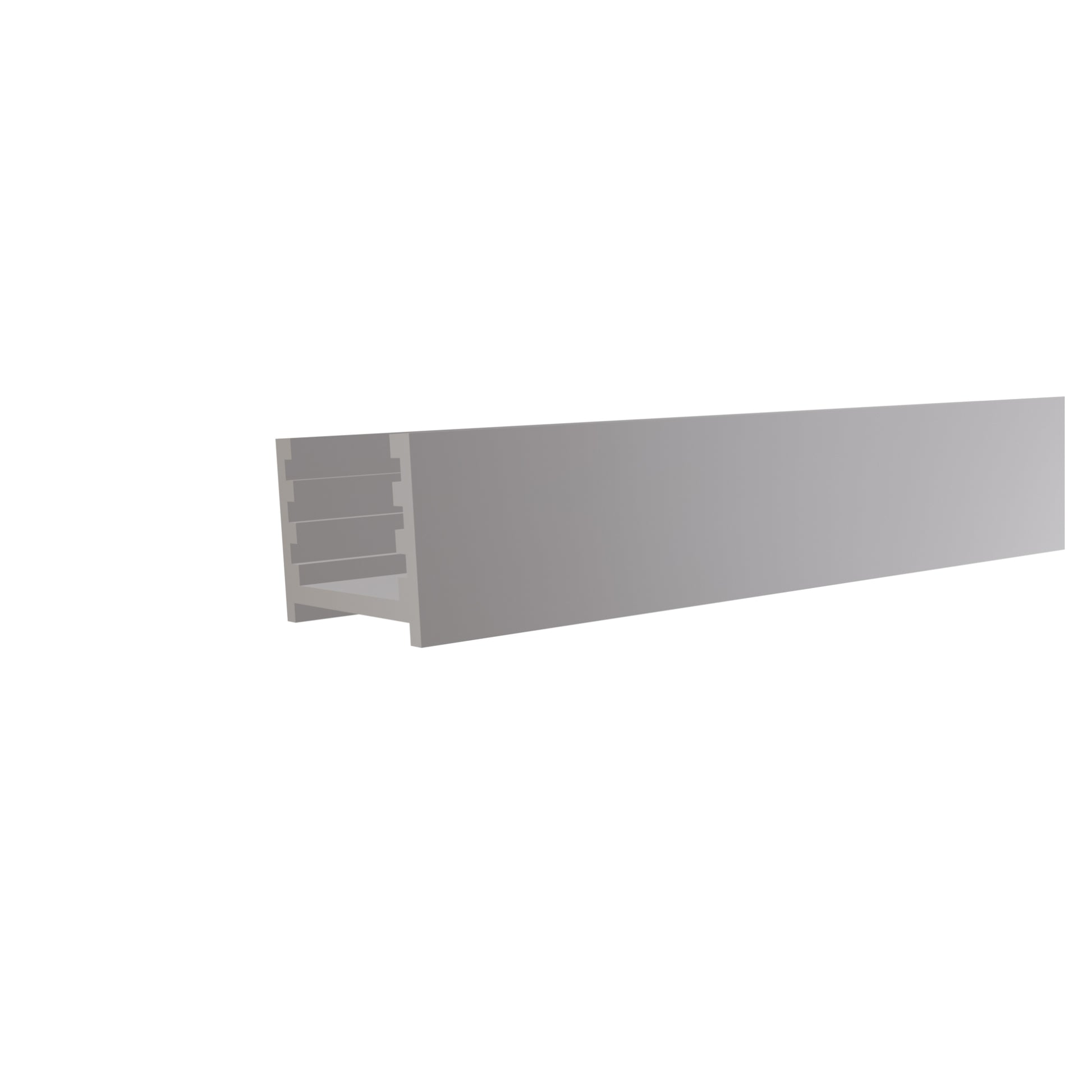 Aluminium-Wandprofil f. Steckzaunserien
ANTHRAZIT, 20 x 20 x 2000 mm, 
inkl. Abstandhalter
